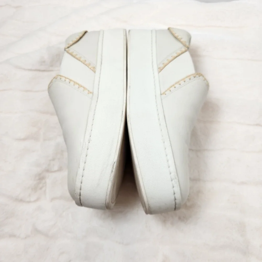Vince Womens Warren Platform Slip On Sneakers White Leather Size‎ 9M EUR 40